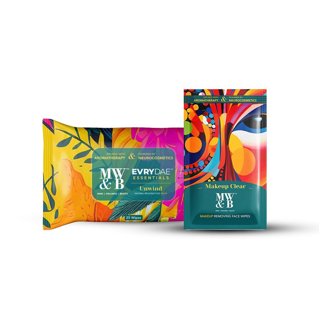 Buy Combo of Makeup Clear & Unwind Wipes By MW&B | WKLY Essentials